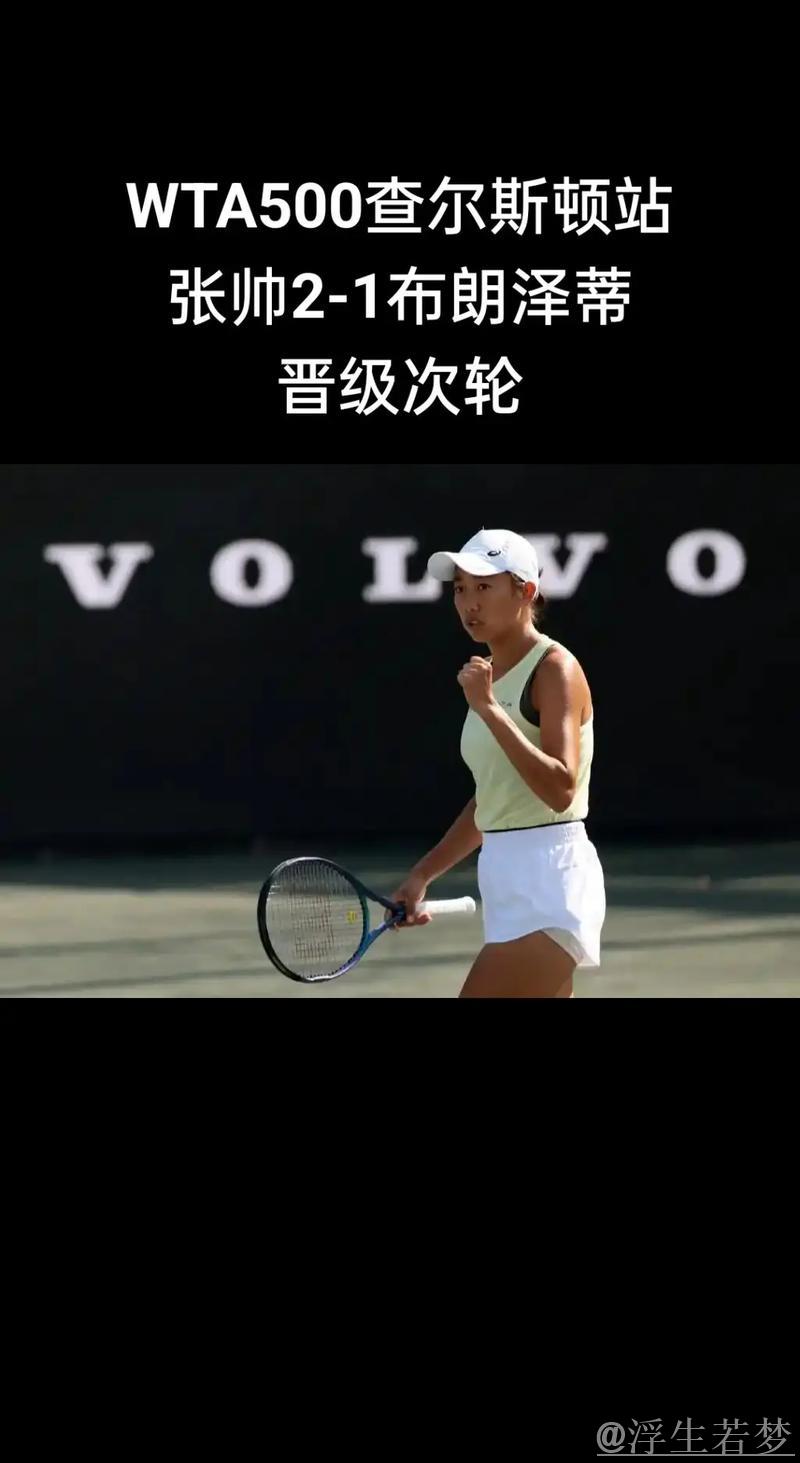 张帅逆转击败布朗泽蒂，挺进查尔斯顿站次轮